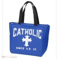Catholic Since AD 33 God Jesus Christian Tote Bag thumb 3