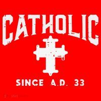 Catholic Since AD 33 God Jesus Christian Santa Hat thumb 1