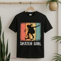 Cool Skater Art Women Skateboarding Skateboard Skating T-Shirt thumb 2