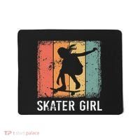 Cool Skater Art Women Skateboarding Skateboard Skating Mousepad thumb 0
