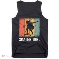 Cool Skater Art Women Skateboarding Skateboard Skating Tank Top thumb 0