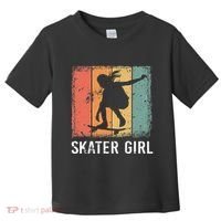 Cool Skater Art Women Skateboarding Skateboard Skating Toddler T-Shirt thumb 0