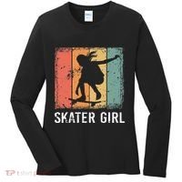 Cool Skater Art Women Skateboarding Skateboard Skating Women's Long Sleeve Shirt thumb 0