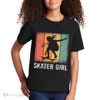 Cool Skater Art Women Skateboarding Skateboard Skating Kids T-Shirt thumb 2