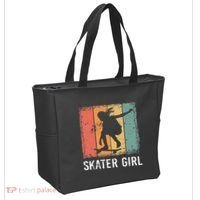 Cool Skater Art Women Skateboarding Skateboard Skating Tote Bag thumb 2