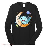 Cute Space Axolotl- I Axolotl Questions Long Sleeve Shirt thumb 0