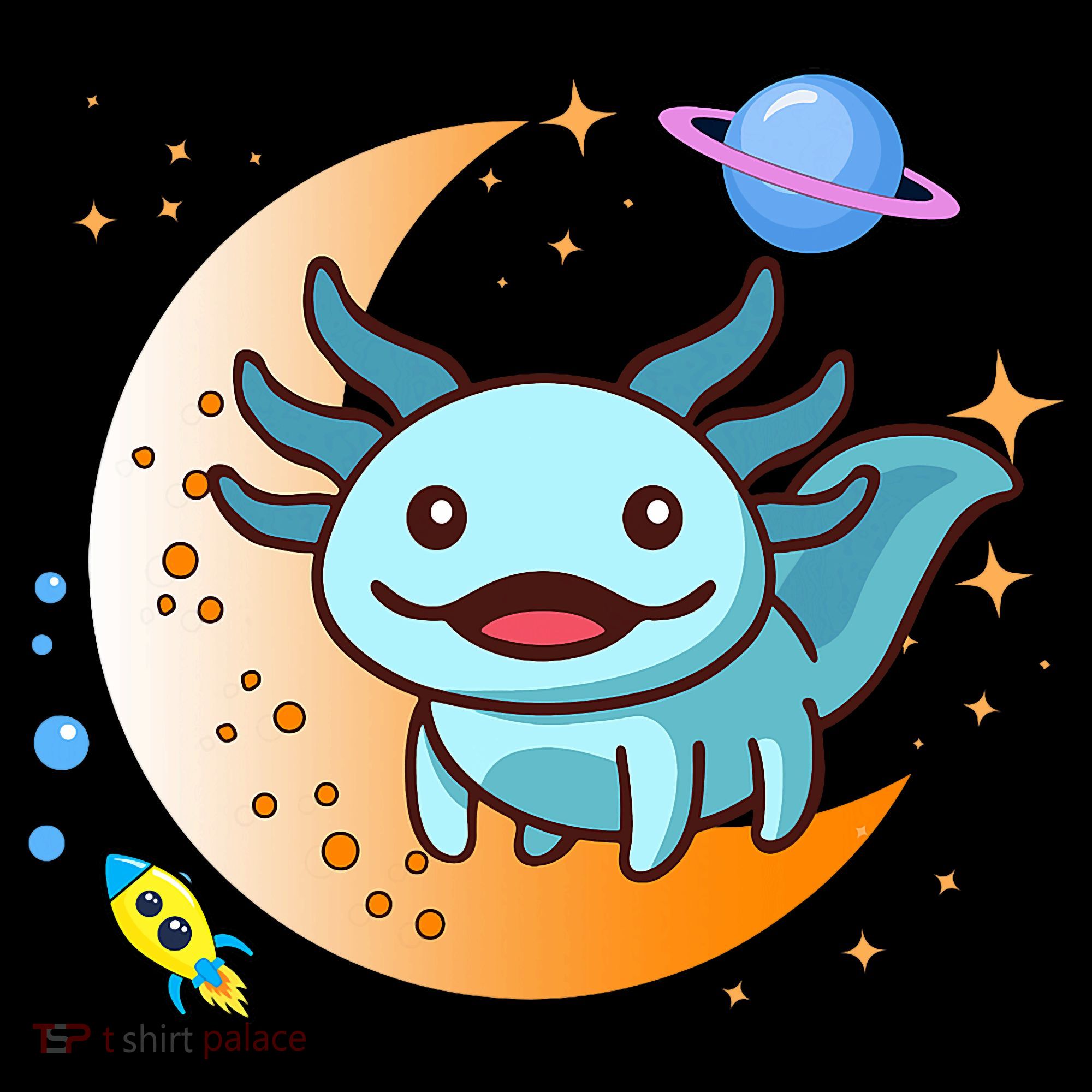 Cute Space Axolotl- I Axolotl Questions Long Sleeve Shirt