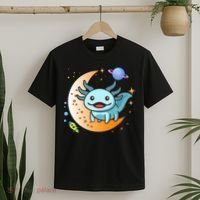 Cute Space Axolotl- I Axolotl Questions T-Shirt thumb 2