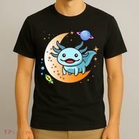Cute Space Axolotl- I Axolotl Questions T-Shirt thumb 3