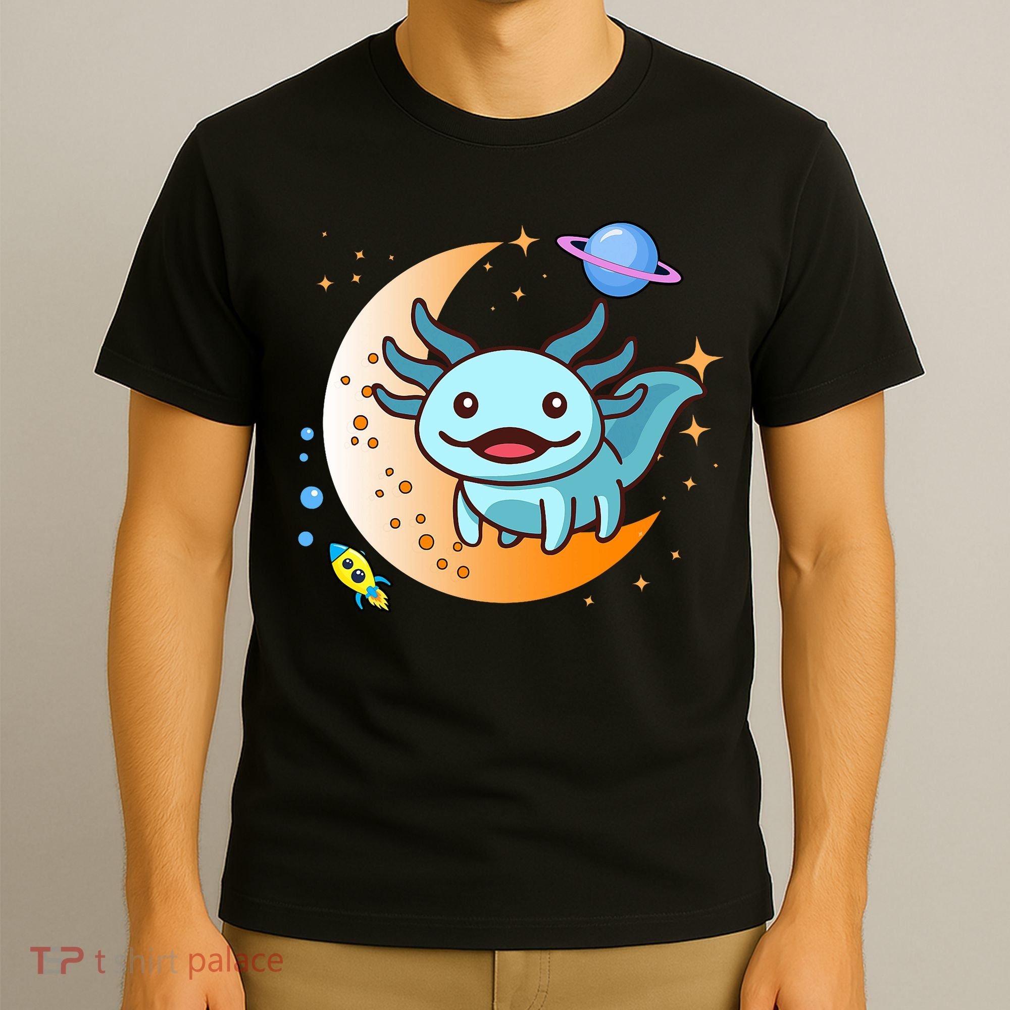 Cute Space Axolotl- I Axolotl Questions T-Shirt