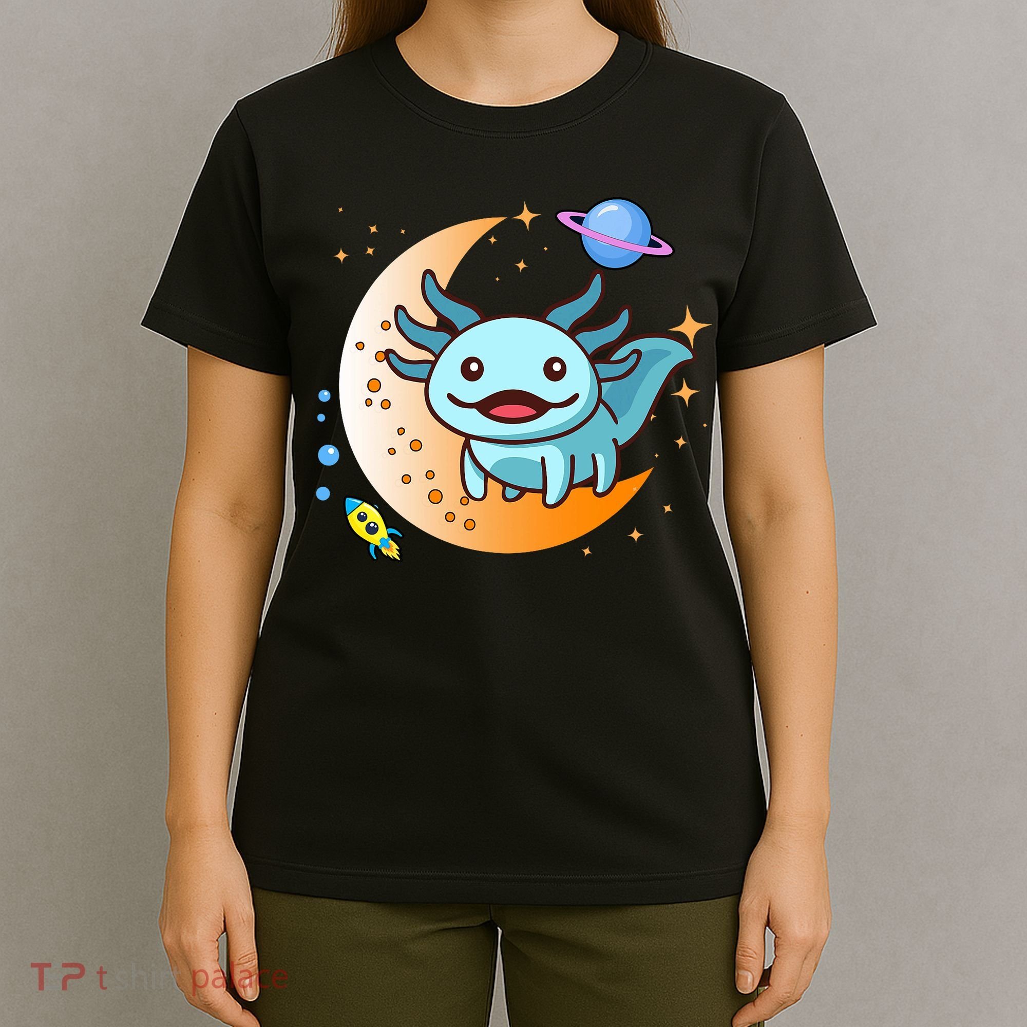 Cute Space Axolotl- I Axolotl Questions T-Shirt
