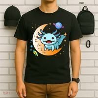 Cute Space Axolotl- I Axolotl Questions T-Shirt thumb 6