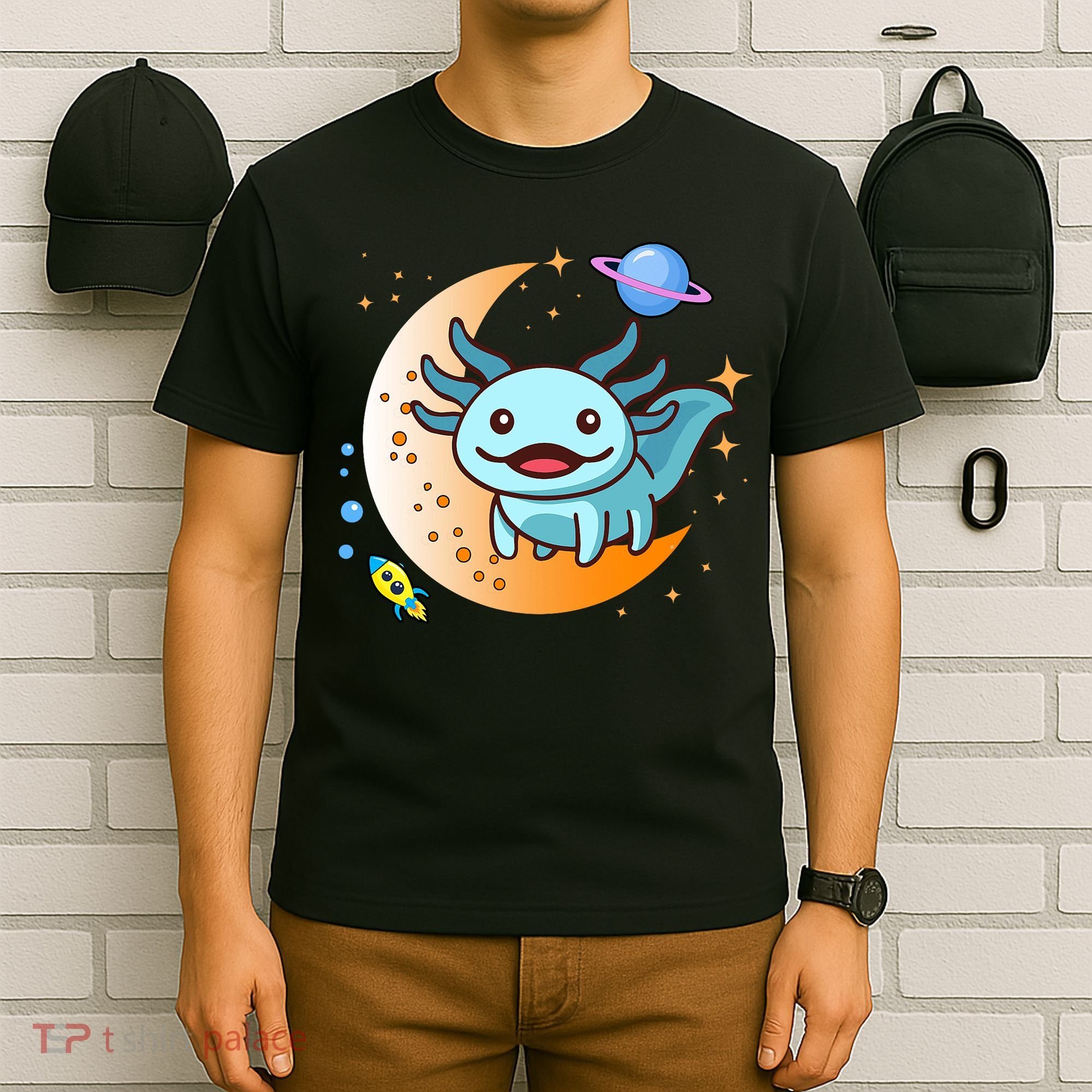 Cute Space Axolotl- I Axolotl Questions T-Shirt