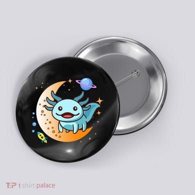 Cute Space Axolotl- I Axolotl Questions Button