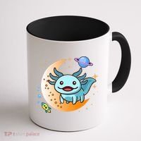 Cute Space Axolotl- I Axolotl Questions Coffee Mug thumb 1