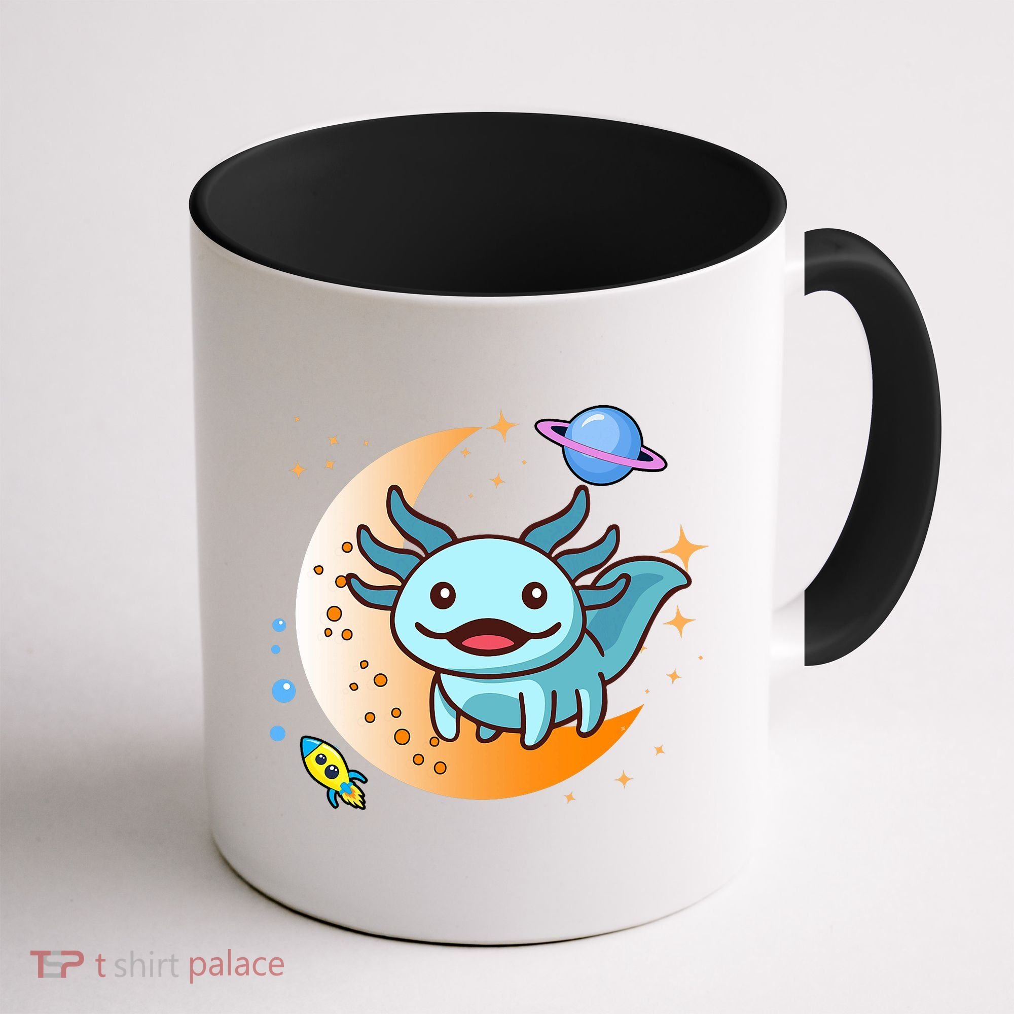 Cute Space Axolotl- I Axolotl Questions Coffee Mug