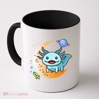 Cute Space Axolotl- I Axolotl Questions Coffee Mug thumb 0