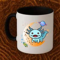 Cute Space Axolotl- I Axolotl Questions Coffee Mug thumb 2