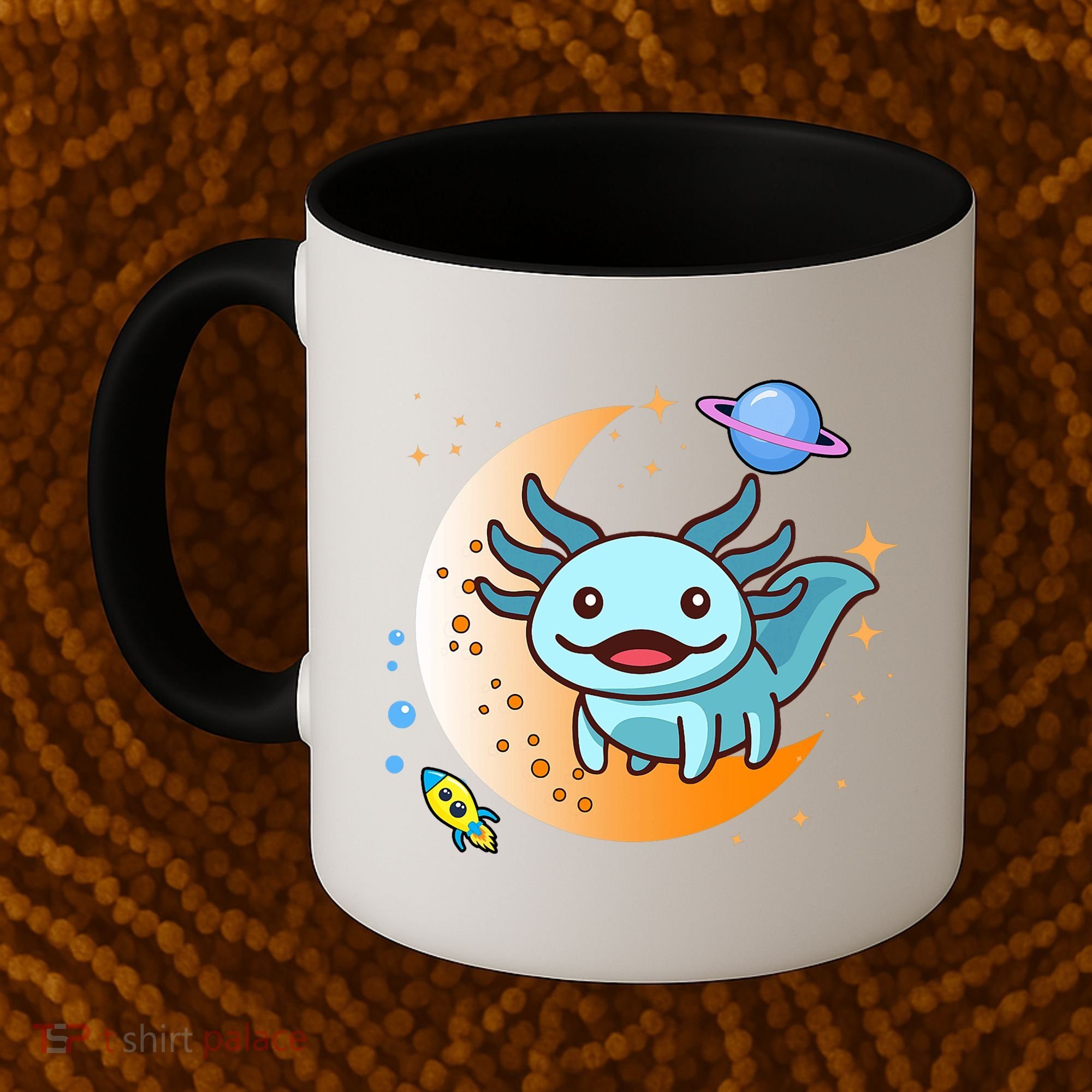Cute Space Axolotl- I Axolotl Questions Coffee Mug