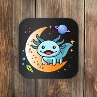 Cute Space Axolotl- I Axolotl Questions Coaster thumb 0