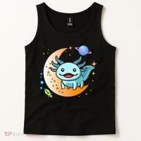 Cute Space Axolotl- I Axolotl Questions Tank Top thumb 2