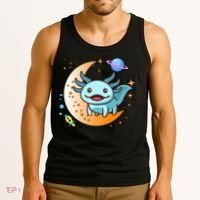 Cute Space Axolotl- I Axolotl Questions Tank Top thumb 3