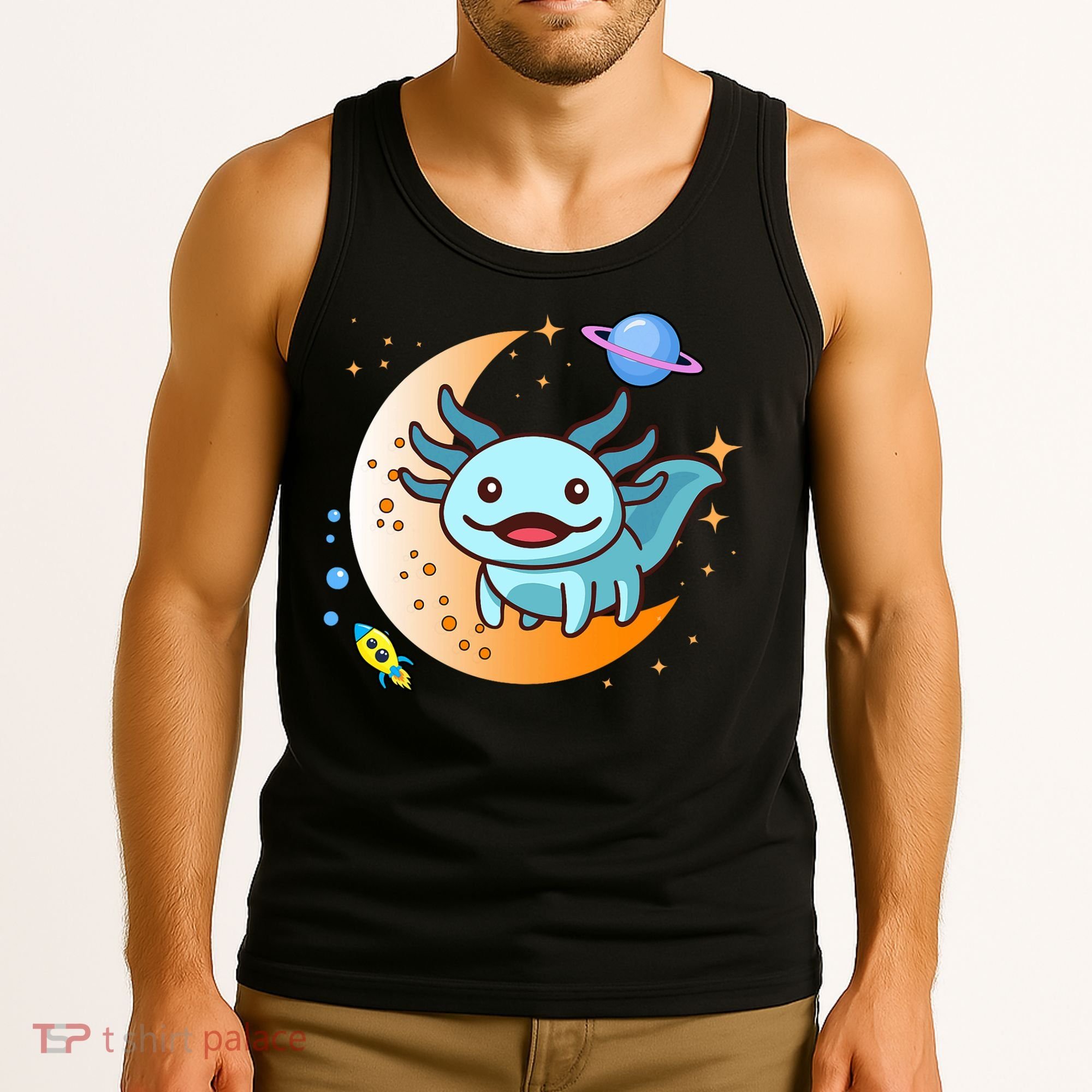 Cute Space Axolotl- I Axolotl Questions Tank Top