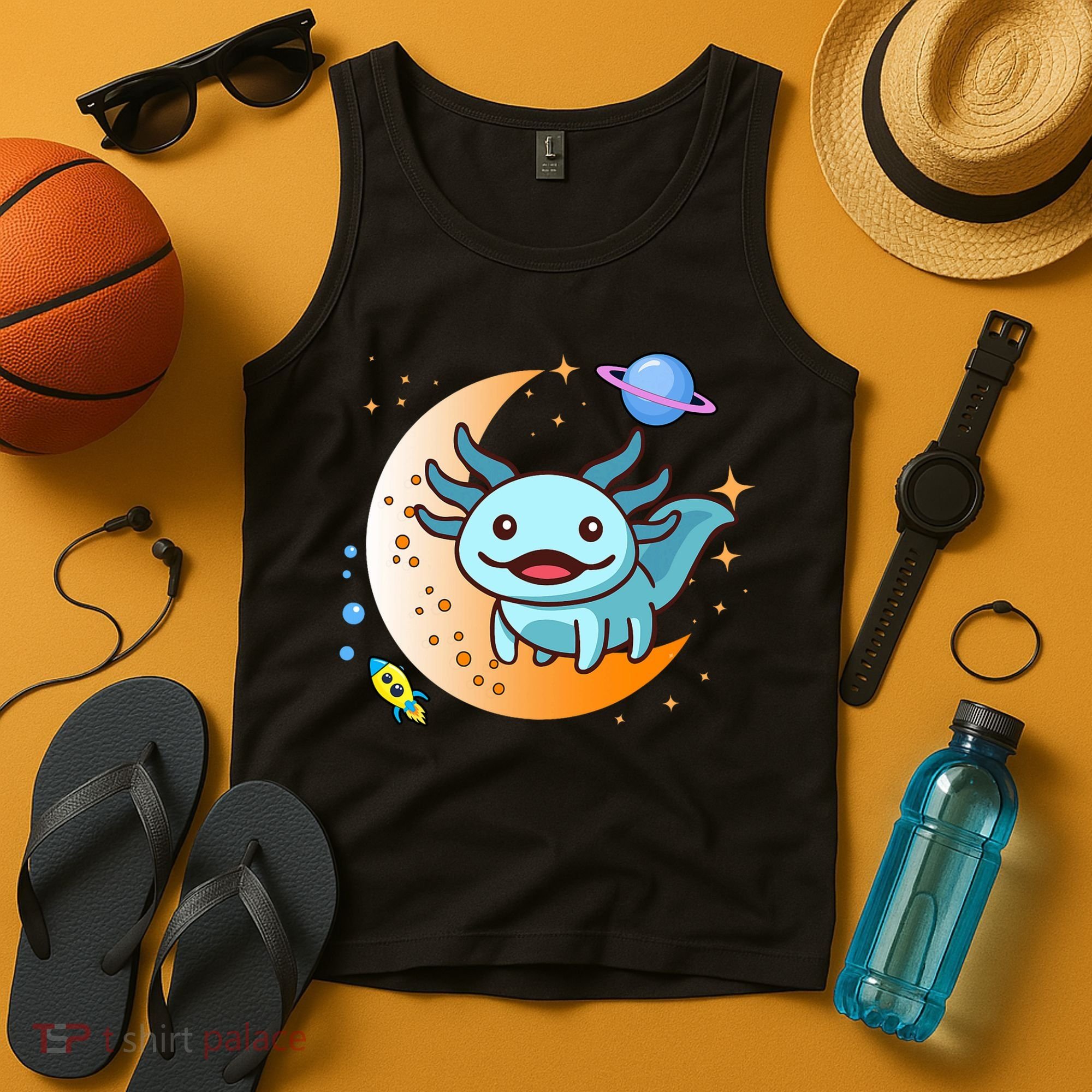 Cute Space Axolotl- I Axolotl Questions Tank Top