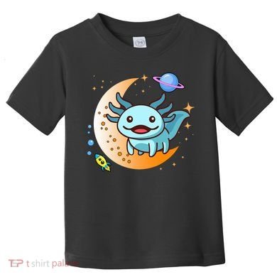 Cute Space Axolotl- I Axolotl Questions Toddler T-Shirt