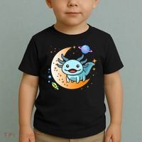 Cute Space Axolotl- I Axolotl Questions Toddler T-Shirt thumb 2