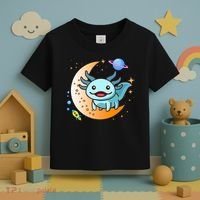 Cute Space Axolotl- I Axolotl Questions Toddler T-Shirt thumb 3