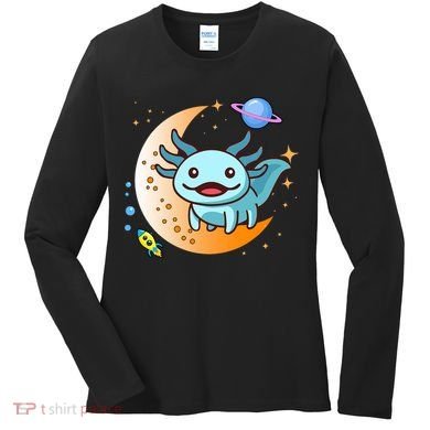 Cute Space Axolotl- I Axolotl Questions Women's Long Sleeve Shirt