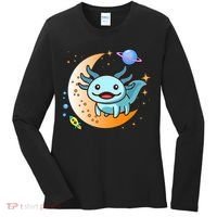 Cute Space Axolotl- I Axolotl Questions Women's Long Sleeve Shirt thumb 0