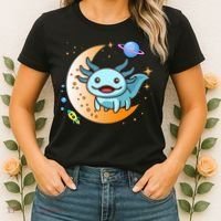 Cute Space Axolotl- I Axolotl Questions Women's T-Shirt thumb 2