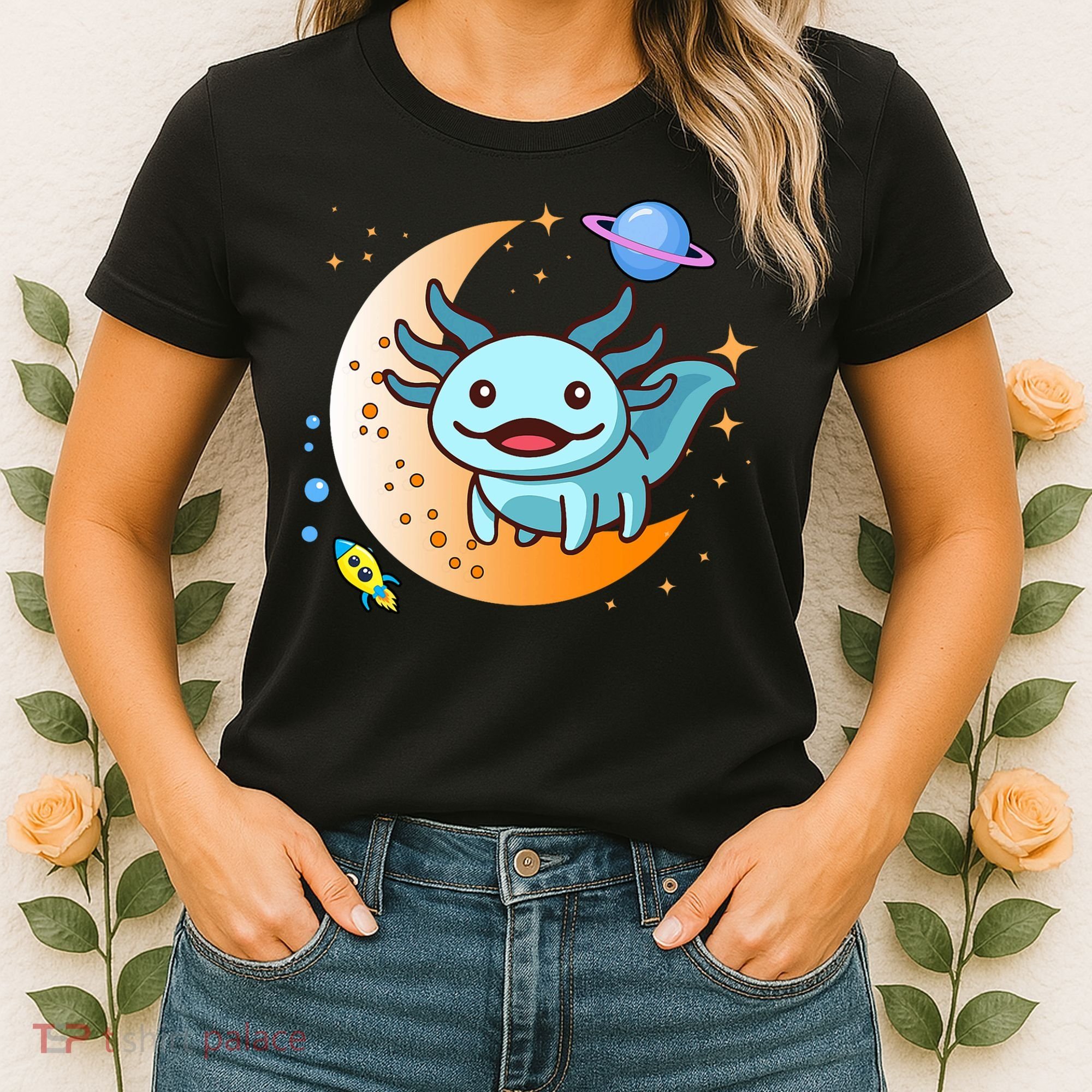 Cute Space Axolotl- I Axolotl Questions Women's T-Shirt