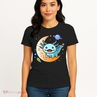 Cute Space Axolotl- I Axolotl Questions Women's T-Shirt thumb 4