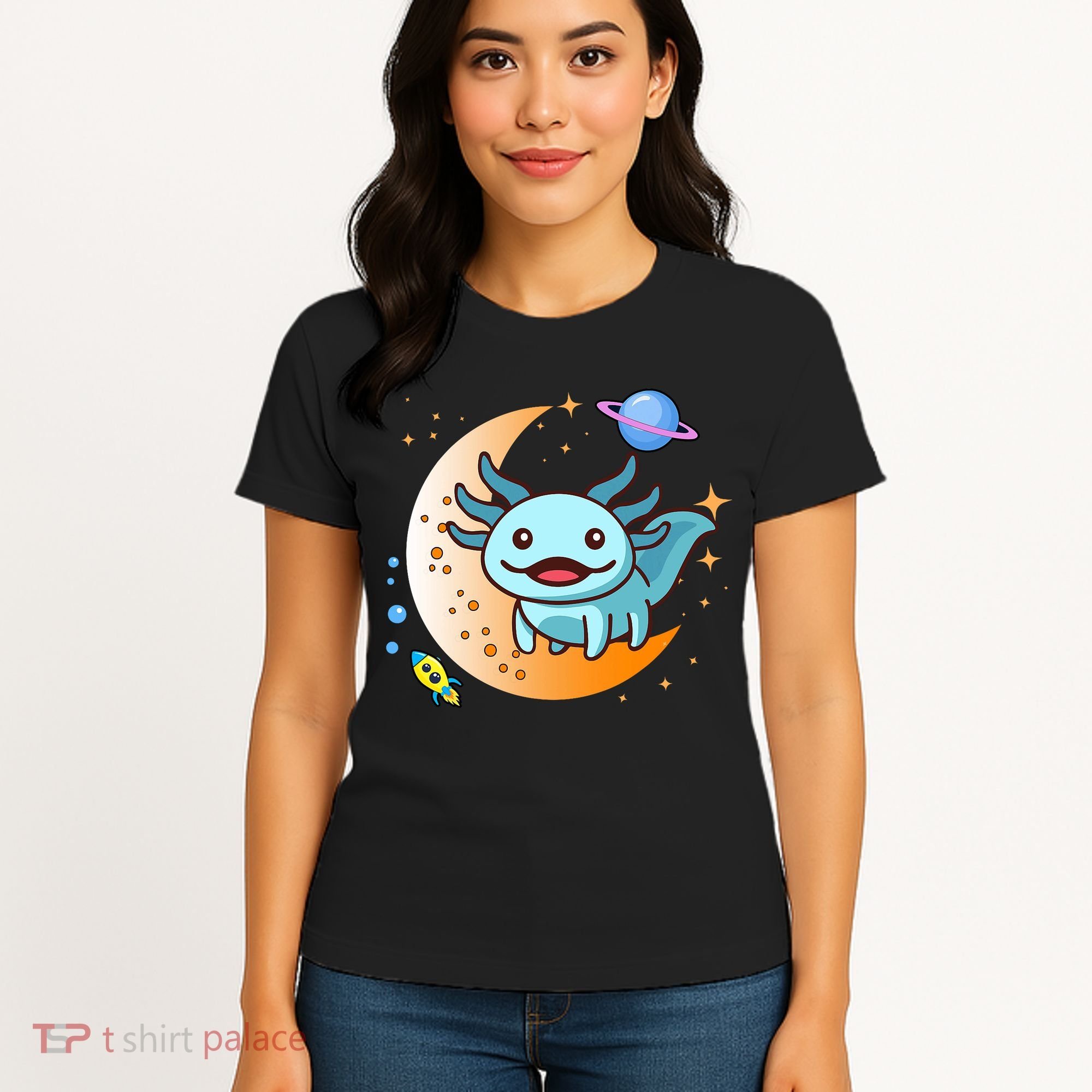 Cute Space Axolotl- I Axolotl Questions Women's T-Shirt