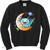 Cute Space Axolotl- I Axolotl Questions Kids Sweatshirt thumb 0