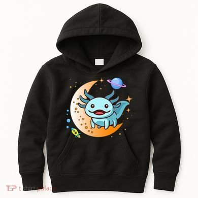Cute Space Axolotl- I Axolotl Questions Kids Hoodie