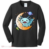 Cute Space Axolotl- I Axolotl Questions Kids Long Sleeve Shirt thumb 0