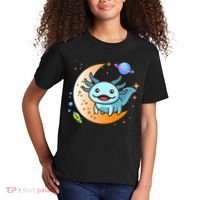 Cute Space Axolotl- I Axolotl Questions Kids T-Shirt thumb 2