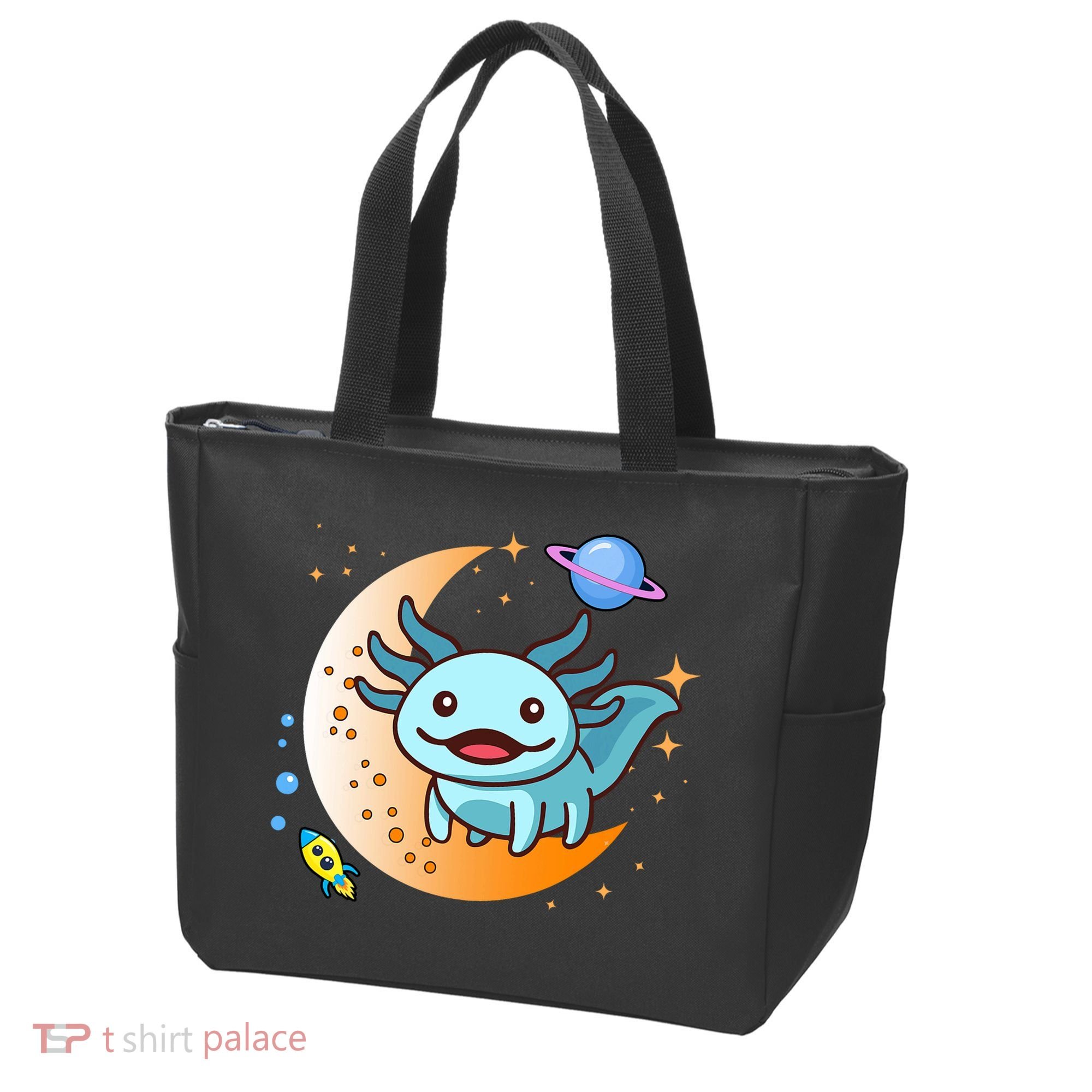 Cute Space Axolotl- I Axolotl Questions Tote Bag