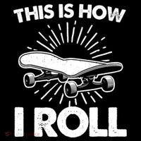 Cool Skateboard Art This Is How I Roll Skateboarding Toddler Hoodie thumb 2