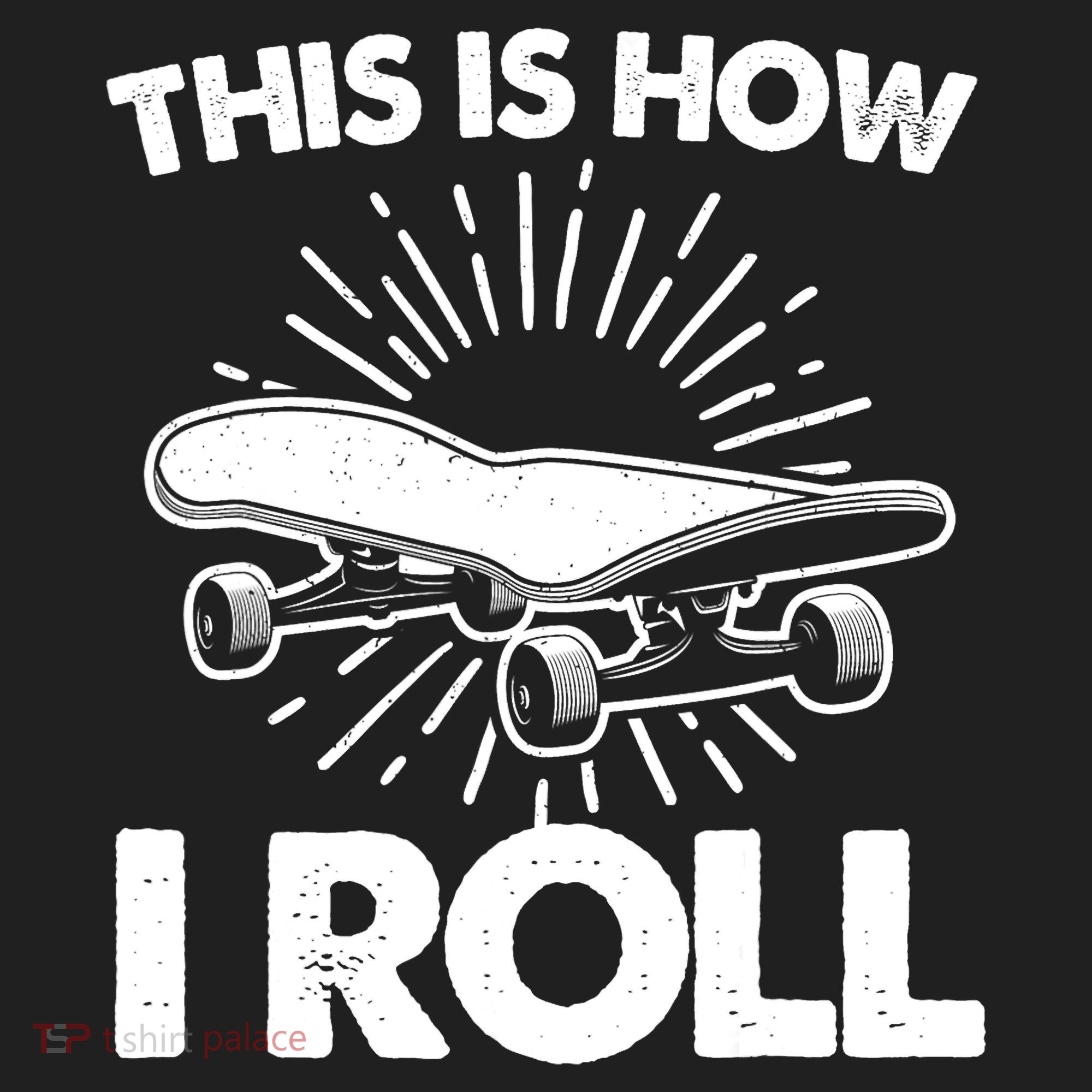 Cool Skateboard Art This Is How I Roll Skateboarding Golf Towel
