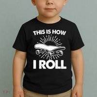 Cool Skateboard Art This Is How I Roll Skateboarding Toddler T-Shirt thumb 2