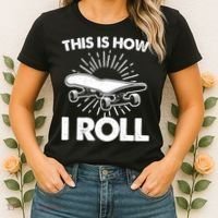 Cool Skateboard Art This Is How I Roll Skateboarding Women's T-Shirt thumb 2