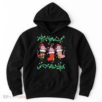 Christmas Stockings Axolotls Cute Xmas Girl Hoodie thumb 0