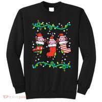 Christmas Stockings Axolotls Cute Xmas Girl Sweatshirt thumb 0