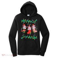 Christmas Stockings Axolotls Cute Xmas Girl Women's Hoodie thumb 0