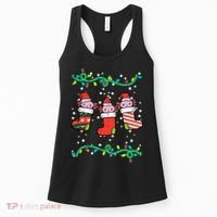 Christmas Stockings Axolotls Cute Xmas Girl Women's Tank Top thumb 0